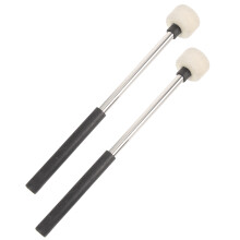 10 Pcs Felt Drum Mallets With Stainless Steel Handle Percussion Sticks