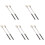 10 Pcs Felt Drum Mallets With Stainless Steel Handle Percussion Sticks 4