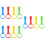 12 Pcs Pull Rings For Hanging Toddler Walking Assistance 9