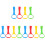 12 Pcs Pull Rings For Hanging Toddler Walking Assistance 4