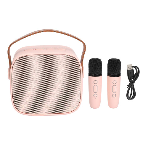 Pink Mini-Karaoke-Maschine 2000mAh, 2x1200mAh 1