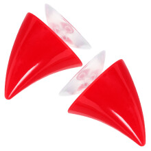 8 Pcs Motorcycle Horn Demon Decoration With Suction Cup