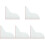 5Pcs Acrylic Bathtub Corner Splash Guard For Washbasin 4