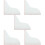 5Pcs Acrylic Bathtub Corner Splash Guard For Washbasin 10