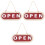 3Pcs Double-Sided Wood Open Closed Door Sign 5