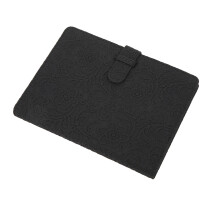 128-Fächer Mini 12/11 7,9x6,1x0,8 Zoll Schwarze Spitze
