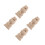4Pcs Solid Wood Lion Sculpture Column Caps For Garden Arch 6