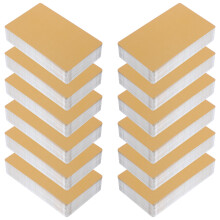 200Stk Glatte Goldene Metallkarten Blanko DIY Visitenkarten Aluminium
