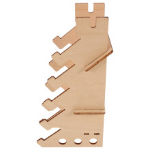 4Pcs Finger Skateboard Display Rack 5 Layers Wood Holder Floor Stand