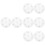 8 Pcs Plastic Turntable Display Stand 360 Degree Rotation Transparent 8