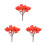 3Pcs Artificial Red Tree for Container Garden and Home Decor 7