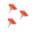 3Pcs Artificial Red Tree for Container Garden and Home Decor 6