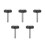 5Pcs Blue Adjustable Baby Gate Spindle Rod Replacement Kit 4