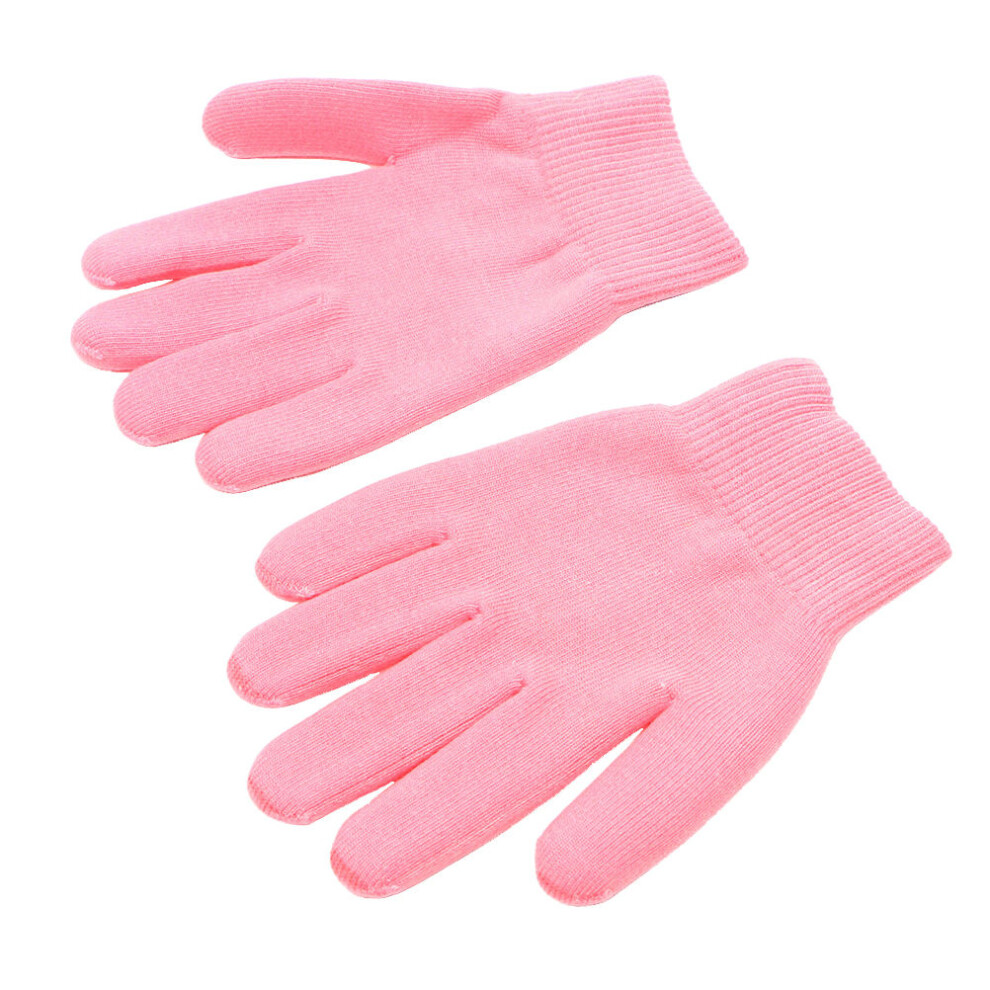 2 Pairs Natural Gel Elastic Fiber Hand Spa Gloves For Beauty Care-image-OPC-PKWYZXF-NEW