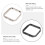 6Pcs Stainless Steel Watch Frames Metal Replacement 6