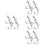 16 Pcs Heavy Duty Aluminum Truss Clamp Lights Mounting Bracket Hook 8