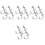 16 Pcs Heavy Duty Aluminum Truss Clamp Lights Mounting Bracket Hook 5