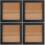 4Pcs Embroidery Display Frame Square Wall Picture Frame Home Decor 7
