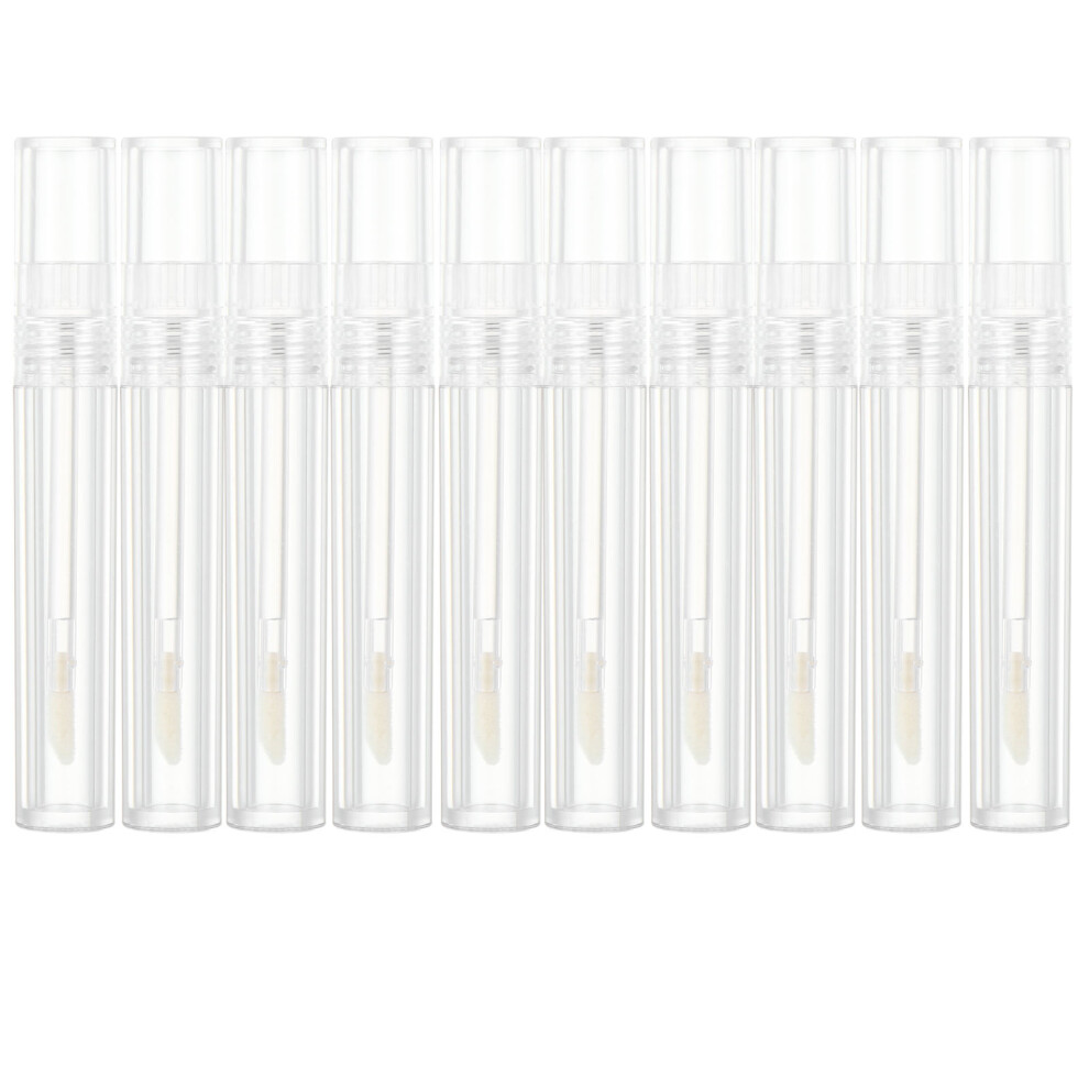 Vaguelly 30 Pcs 5Ml Empty Clear Lip Gloss Tubes Refillable Containers