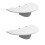 2Pcs Wifi Router Storage Holder Wall Mounted Media Console Dvd Tv 7