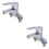 2 Pcs Copper Double Hole Faucet For Bathroom Kitchen Sink 6
