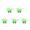 10Pièces Décorations Aquarium Vert Plantes Artificielles 9