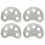 4Pcs Safe Odorless Silver Finger Trainers Piano Finger Exercise Tools 2