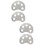 4Pcs Safe Odorless Silver Finger Trainers Piano Finger Exercise Tools 7