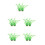 10Pièces Décorations Aquarium Vert Plantes Artificielles 7