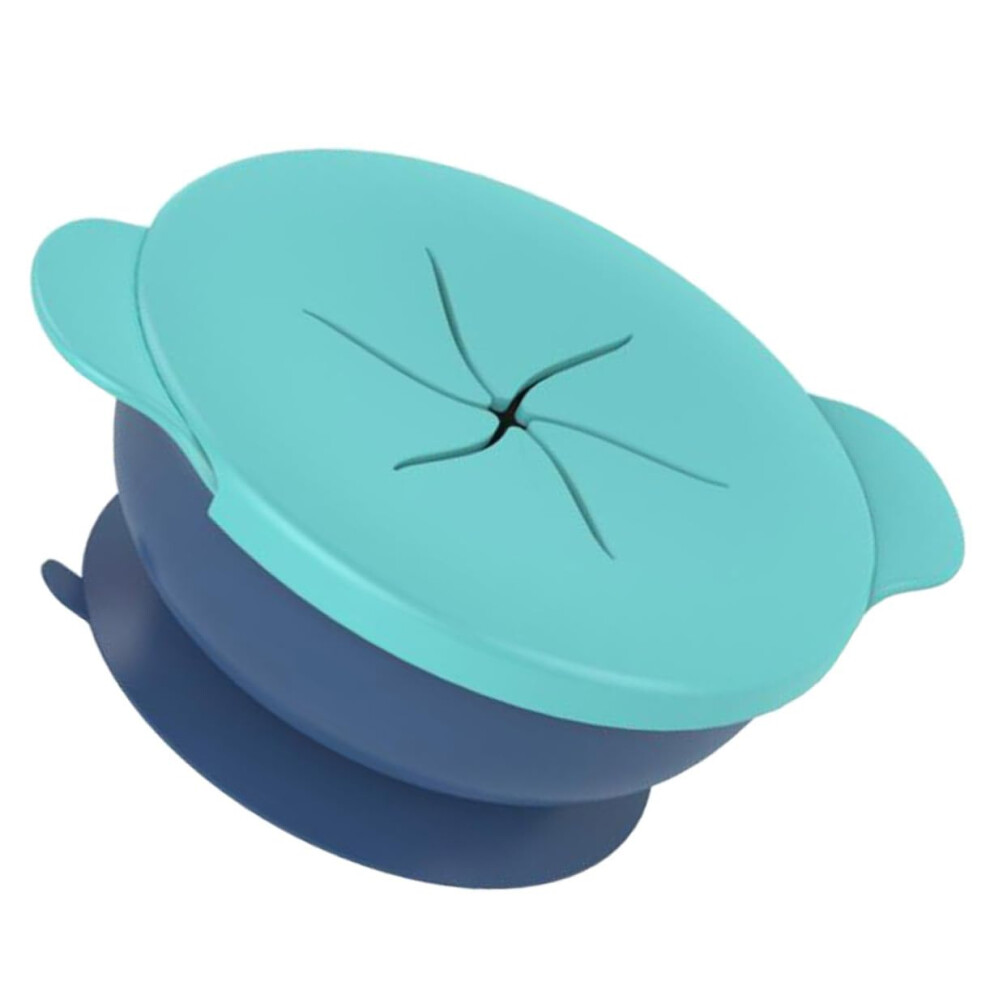 Silicone Baby Feeding Bowl Set For Toddlers With Divided Plate Sections Microwave Safe Boys And Girls Meals And Snacks