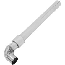 4 Sets Stove Pipe: Thickened Stainless Steel Chimney Flue With Elbow