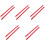 10 Pcs Wooden Threaded Percussion Rhythm Sticks 5