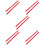 10 Pcs Wooden Threaded Percussion Rhythm Sticks 10