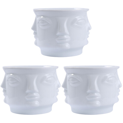 3Pièces Vase Céramique Pot Fleurs Pour Décor 1