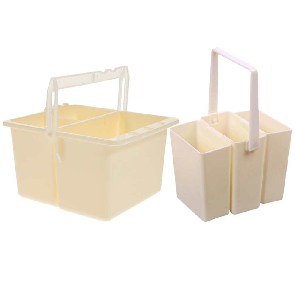 8 Pcs Brush Washing Bucket Detachable Pen Cleaner Watercolor Container 032297112586