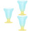 3Pièces Coupes Sundae En Verre Solide Pour Glaces 6