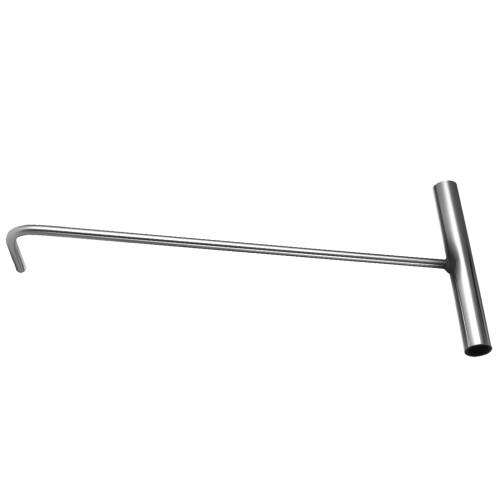 2Pcs Metal Manhole Cover T-Shaped Lifting Hook 2