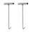 2Pcs Metal Manhole Cover T-Shaped Lifting Hook 4