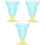 3Pièces Coupes Sundae En Verre Solide Pour Glaces 3