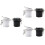 6 Pcs Grafting False Eyelash Glue Storage Jars With Activated Carbon 6