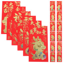 120 Pcs Traditional Red Pockets Creative Festival Gift Envelopes