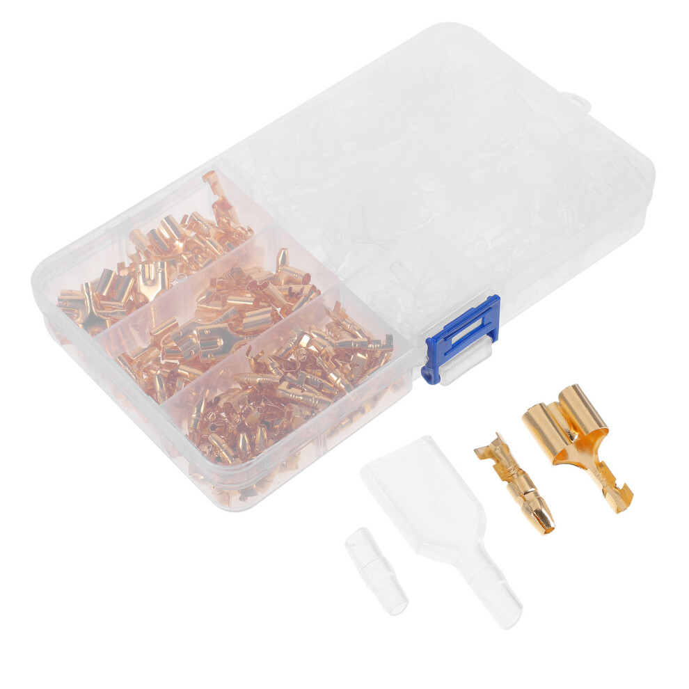 5 Sets Bullet Crimp Terminals Butt Connectors With Insulation Covers 032297112289