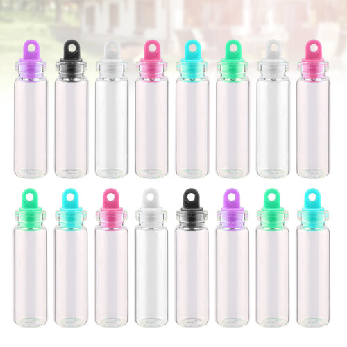 50 Unidades Frascos Transparente Forma 2Ml Com Tampas 2