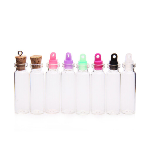 50 Unidades Frascos Transparente Forma 2Ml Com Tampas