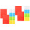 20 Pcs Blank Index Cards Colored Flash Note Cards Box 6