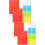 20 Pcs Blank Index Cards Colored Flash Note Cards Box 9