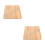 2 Pcs Tampo De Natural 35X35 Cm 10