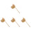 4 Sets Wooden Buddhist Percussion Musical Instruments 4