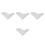 8 Pcs Acrylic Flower Pattern Splash Guard For Bathtub And Sink 6
