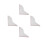 8 Pcs Acrylic Flower Pattern Splash Guard For Bathtub And Sink 5